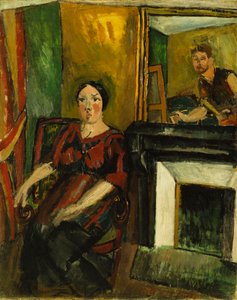 De schilder en zijn model; De schilder en zijn model door Raoul Dufy