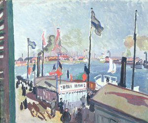 De haven van Le Havre door Raoul Dufy