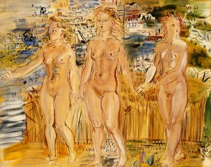 De Drie Gratiën; Les Trois Graces door Raoul Dufy