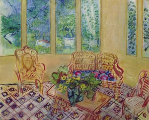 De Wintertuin in Vernet-les-Bains door Raoul Dufy
