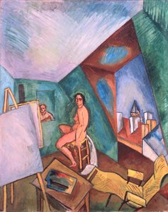 Het atelier van de kunstenaar (olieverf op doek) door Raoul Dufy