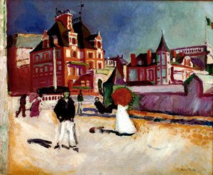 Trouville Schilderij van Raoul Dufy (1877-1953) 1907 Privécollectie door Raoul Dufy