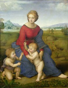 Madonna in de weide door Raphael