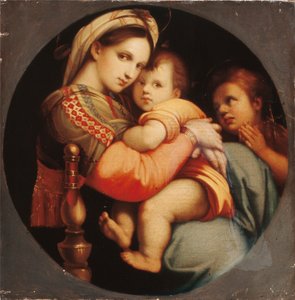 Madonna della Sedia door Raphael (1483 1520) (after)