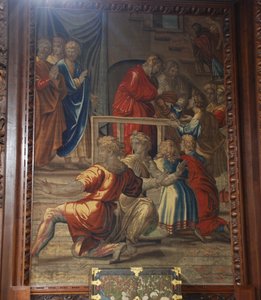 De dood van Ananias, Mortlake werkplaats door after Raphael