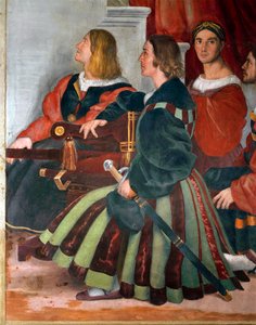 Pauselijke dragers (detail)