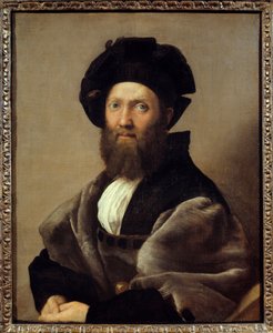 Portret van Balthazar (Baldassare) Castiglione (1478-1529) Italiaans schrijver en diplomaat door Raphael