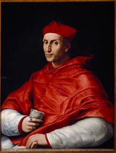 Portret van Bernardo Dovizi da Bibbiena door Raphael