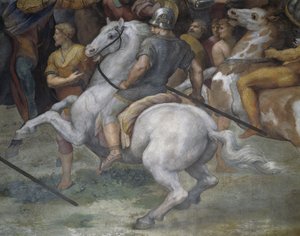 De ontmoeting van Leo de Grote en Attila door Raphael (1483 1520)