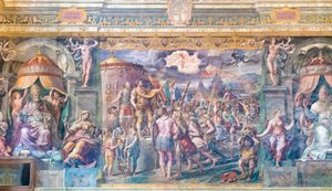 De visie van het kruis door Raphael (1483 1520)