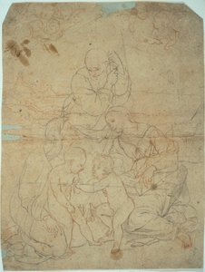 Heilige Familie met Sint-Elizabeth en de Jonge Johannes de Doper