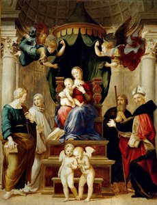 Madonna del Baldacchino, ca. 1506-1508 door Raphael