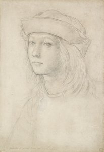 Portret van een onbekende jongeling mogelijk een zelfportret door Raphael