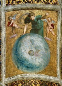 De Primum mobile. Plafondfresco in Stanza della Segnatura, ca. 1510-1511