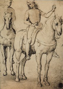 Mannen te paard door Raffaello Sanzio Raphael