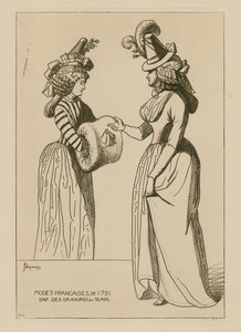 Franse mode van 1791 door Raphael Jacquemin