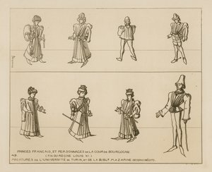 Franse prinsen en personages van het Bourgondische hof door Raphael Jacquemin