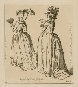 Franse vrouwen, 1778-79 door Raphael Jacquemin