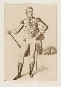 Heer - broer van de koning (naar een gravure uit 1814) door Raphael Jacquemin