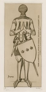 Pierre de Chantemelle, Franse ridder, Seigneur de Flavacourt, 1352 door Raphael Jacquemin