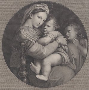 Madonna van de Stoel Madonna della Seggiola, 1793 door Raphael Morghen