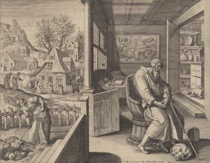 Dolor Verdriet door Raphael Sadeler