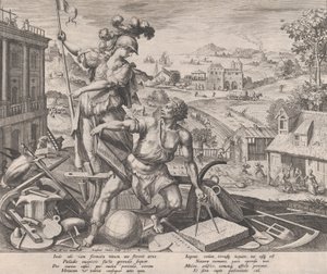 Arbeid, 1591 door Raphael Sadeler