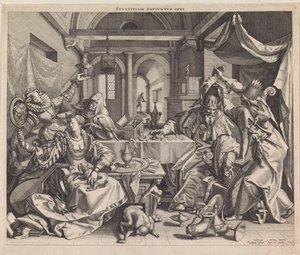 Allegorie op rijkdom, wellust en domheid