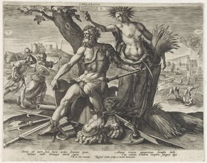 Cholerisch temperament door Raphaël Sadeler (I)