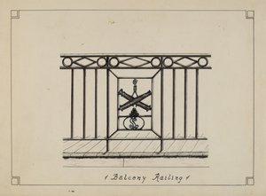 Gietijzeren balkonleuning