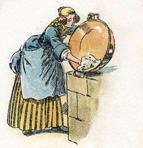 "Assepoester" illustratie voor de sprookjes van Charles Perrault (illustratie) circa 1920 door Raymond de la Neziere