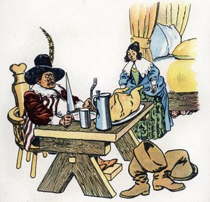 "Le Petit Poucet" illustratie voor de sprookjes van Charles Perrault, ca. 1920