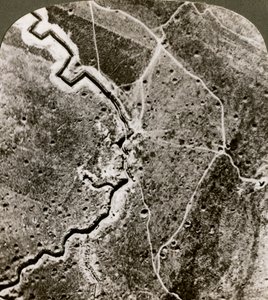 Luchtfoto van de Duitse linies, Eerste Wereldoorlog