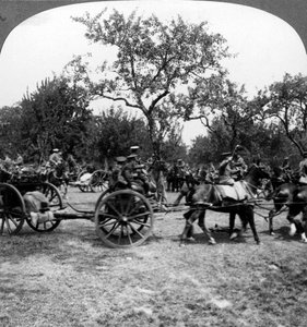 Paardgetrokken artillerie, Eerste Wereldoorlog, 1914-1918 door Realistic Travels Publishers