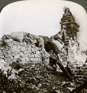 Uitgeschakelde Duitse machinegeweerpositie, Monchy, Slag bij Arras, Eerste Wereldoorlog, 1917-1918