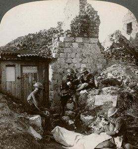 Het Royal Army Medical Corps bij Monchy verbandpost, Frankrijk, Eerste Wereldoorlog, 1914-1918 door Realistic Travels Publishers