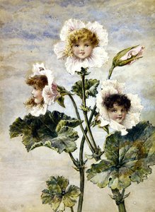 Geranium & Lathyrus- Bloemenkinderen- een paar