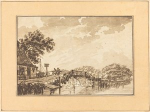 Landschap door Regina Schönecker after Jacob Cats