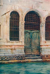 Een renaissance deur, Venetië, ca. 1903 door Reginald Barratt
