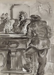 Bar Filosoof door Reginald Marsh
