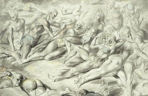 Coney Island-strand door Reginald Marsh