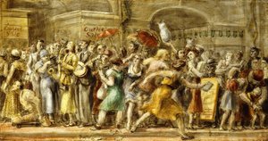 Veertiende straat door Reginald Marsh