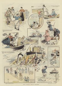 Uitje van onze gelukkige dag (chromolitho) door Reginald Thomas Cleaver