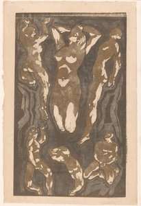 Compositie met zes menselijke figuren