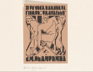 Ex libris van J.H. Plantenga