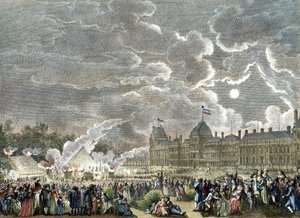 Ceremonie voor de Martelaren van 1792. 1794-1804 (gravure) door Reiner Vinkeles