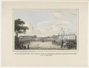De Mobile Schuttery van Utrecht door de Stedelyke Regering dankbaar ontvangen. op den 19 Augustus 1834 door Reinier Craeyvanger