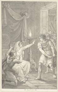 Caracalla vermoordt zijn broer Geta in de slaapkamer van hun moeder