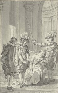 Illustratie voor het toneelstuk Ines de Castro van Rhijnvis Feith door Reinier Vinkeles (I)