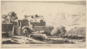 Een watermolen bij St. Denis, 17e eeuw door Reinier Zeeman